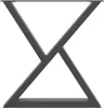 vidaXL Esstisch Beine 2 Stück Anthrazit 80x(72-73,3) cm Produktbild-Vorschau 4