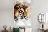 MuchoWow® Poster Tiger - Kopf - Gemälde 120x180 cm - Produktbild-Vorschau 4