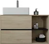 ML-Design Waschbeckenunterschrank hängend Braun, Produktbild-Vorschau 4