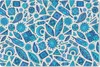 MuchoWow® Schreibtischunterlage Blau - Muster - Federn - Produktbild-Vorschau 1