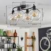 Cesaro Deckenlampe aus Metall/Glas in Schwarz/Klar Produktbild-Vorschau 4