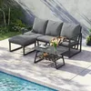 Gartenmöbel-Set 4-teilig, Gartenlounge mit Produktbild-Vorschau 1