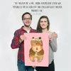 Mr. & Mrs. Panda Bild Bär Kommunion DIN A2 - Rot Pastell - Produktbild-Vorschau 4