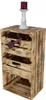 Stück geflammter/brauner Holzschrank mit Schubladen 68cm x Produktbild-Vorschau 5