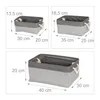 Set di 3 cestini portaoggetti Relaxdays, cestini da Anteprima dell’immagine prodotto 4