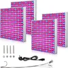 Jayseuw 4PCS LED lampa na rastliny, 45W s 225 červenými a Náhľad obrázku produktu 1