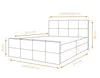 AX LIVING Lit Boxspring Noir Aleyna Lit 180 x 200 avec Voir les images du produit 4