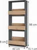 Étagère murale Vicco Repose Chêne doré/anthracite 40x98cm, Voir les images du produit 3