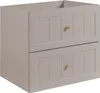 A beige bathroom cabinet with two drawers. Náhľad obrázku produktu