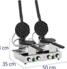 Expondo Royal Catering Bubble Waffeleisen - 2 x 1400 W - 50 Náhled obrázku produktu 7