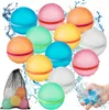 Wiederverwendbare Magnet-Wasserbälle 12er Set aus Silikon – Produktbild-Vorschau 1