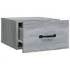 The Living Store Wand-Nachttische 2 Stk. Grau Sonoma Produktbild-Vorschau 6
