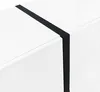 A close-up view of a white sideboard with a black accent strip. Anteprima dell’immagine prodotto