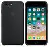 A black iPhone 7 Plus/8 Plus case is shown from the back and front, with the phone's screen displaying app icons. Podgląd zdjęcia produktu