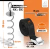 NewHabitat | 4x Erdanker Bodenanker Silber inkl. Gurte Produktbild-Vorschau 2