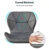 Chaise de bureau en velours CLIPOP Assise rembourrée Voir les images du produit 6