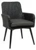 Dining-Gartenstuhl | Pisa | Schwarz | Rattan | 2er Set Produktbild-Vorschau 1