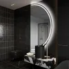 Unregelmäßiger asymmetrischer angeschnitten Spiegel mit LED Produktbild-Vorschau 1