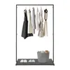Porte-manteau 100cm×160cm Noir Porte-manteau au sol pour Voir les images du produit 3
