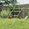 PawHut Hühner Spielgerüst aus Holz, Spielplatz für Hühnern Produktbild-Vorschau 2