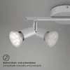 LED Spotleuchte Deckenleuchte 2xGU10 6W schwenkbar Metall Produktbild-Vorschau 4