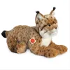 A plush toy lynx lying down on a white background. Náhľad obrázku produktu