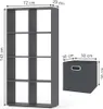 Dělicí stěna Vicco Scutum Šedá 143 x 72 cm se 4 skládacími Náhled obrázku produktu 3