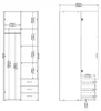 10628 Armoire SPACE Armoire à portes blanc brillant Voir les images du produit 9