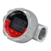 A digital fuel meter with an LCD screen and threaded connectors. Anteprima dell’immagine prodotto