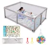 Laufstall Baby mit Matratze, Laufgitter Baby 200x180cm XXL, Produktbild-Vorschau 1