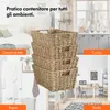 VonHaus Set di 4 Cesti Portaoggetti in Erba Marina con Anteprima dell’immagine prodotto 5