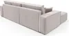Ecksofa Schlafsofa CORUNIA Stoff Aragon Beige Ottomane Produktbild-Vorschau 4
