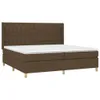 Boxspringbett mit Matratze & LED Dunkelbraun 200x200 cm Produktbild-Vorschau 4