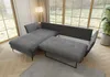 Ecksofa Egon mit Schlaffunktion und Bettkasten aus Grau Produktbild-Vorschau 3