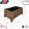 KOTARBAU® Blumenkasten 60x39x30cm Pflanzkasten mit Vlies Produktbild-Vorschau 3