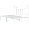 vidaXL Cadre de lit avec tête de lit en métal blanc 80x200 Voir les images du produit 8