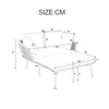 Flieks Gartensofa 2 Personen, Gartenmöbel-Sets Klein, Produktbild-Vorschau 5