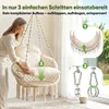 Sekey Hangstoel: Hangstoel van katoen met rug- en Productafbeelding-voorbeeld 8