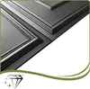 Close-up view of textured black wall panels with decorative beveled edges. Podgląd zdjęcia produktu