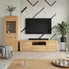 TV Lowboard 160 cm Kernbuche Massivholz-Front 1 Schublade Produktbild-Vorschau 4