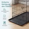 FEANDREA Hundekäfig Faltbar mit 1 Tür und Kunststoffschale Produktbild-Vorschau 11