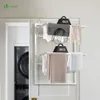 VOUNOT® Wand Wäscheständer Klappbar, Platzsparend Weiß Produktbild-Vorschau 4
