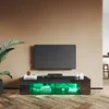 SONNI TV-Schrank Schwarz Hochglanz 135x39x30cm mit Produktbild-Vorschau 2