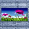 Glasbilder 140x70 Wandbild Druck auf Glas Wiese Blumen Produktbild-Vorschau 2