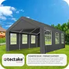 Zahradní pavilon 6x4m se 4 bočními sekcemi - šedý Náhled obrázku produktu 4