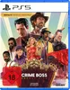 The image is a video game cover for 'Crime Boss: Rockay City' on PS5, featuring a collage of characters and game title. Produktbild-Vorschau