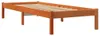 vidaXL Massivholzbett ohne Matratze Wachsbraun 100x200 Produktbild-Vorschau 3