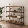 vidaXL Regál kouřový dub 100x33x100 cm odvozený výrobek ze Náhled obrázku produktu 3