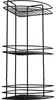Sepio Eckregal 3 Ebenen aus Stahl 19 x 19 x 48 cm, Schwarz Produktbild-Vorschau 6