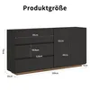 INONEFT Kommode, zwart, hoogglans. Modern sideboard met Productafbeelding-voorbeeld 4